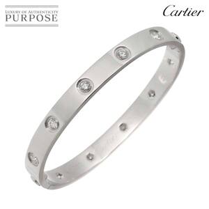 カルティエ Cartier ラブ ブレス フル ダイヤ #16 K18 WG 750 ブレスレット Love Bracelet 90252741