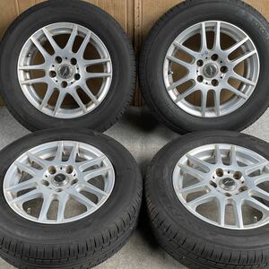 21年式バリ溝。A-TECH SCHNIDER シュナイダー 15インチ 6J +43 114.3/5穴YOKOHAMA 195/65R15ラジアル4本。ノア ヴォクシー セレナ等