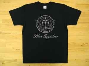 航空自衛隊 Blue Impulse 黒 5.6oz 半袖Tシャツ グレー XXXL 大きいサイズ ミリタリー ブルーインパルス