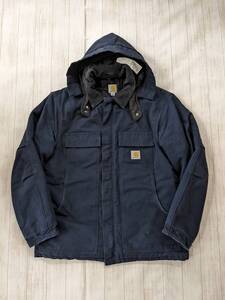 Carhartt/カーハート/90～00S/ヴィンテージ/フーデッドラディショナルコート/ダック地/裏地キルティング/2WAY/SIZE L/ビッグシルエット