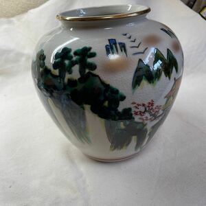 【花瓶・花入・花器】　九谷焼 陶器 古美術 箱入り