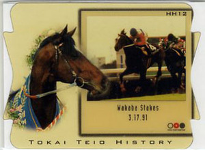 ★トウカイテイオー ＨＨ12 ダイカットカード 若葉ステークス 91.3.17 The Classic 1998 Road to The Winner 安田隆行 画像 競馬カード即決