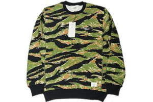 新品 CRIMIE (クライミー) TIGER CAMO SWEAT CREW NECK / L / タイガーカモ / スウェット / 迷彩