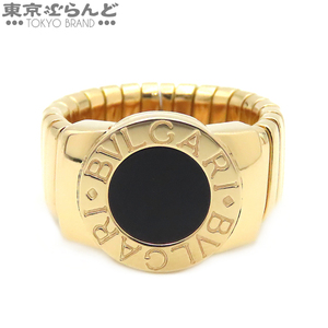 101685057 ブルガリ BVLGARI トゥボガスリング K18YG オニキス 9号相当 ブルガリブルガリ イエローゴールド リング 指輪 レディース 仕上済