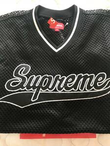 新品 未使用 国内正規品 ◆ Supreme Mesh Baseball Top Black／黒 サイズS ◆ 18ss Week19 Supreme 代官山店舗購入商品