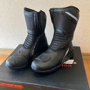 コミネ ウォータープルーフプロテクトツーリングブーツ 25.5cm KOMINE WP protect touring boots