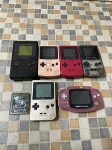 Nintendo GAMEBOY COLOR ゲームボーイアドバンス ゲームボーイ アドバンス GAME BOY まとめ 6台 中古品