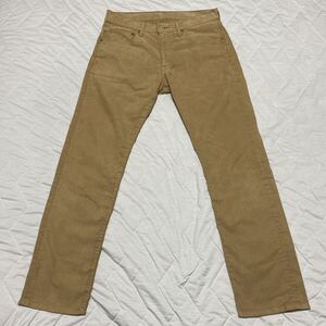 9C【着少】LEVIS リーバイス 505 コーデュロイパンツ 32 STRAIGHT ストレート 00505-0158 格安 茶 ブラウン