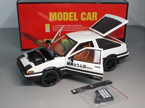 ▲全開閉！金属製！OKM 1/18 TOYOTA モデラーズ イニシャルD 頭文字D AE86 ホンダ 新品