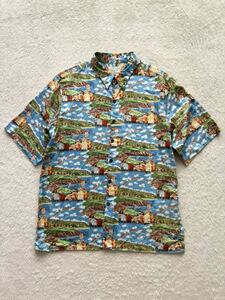 GUY BUFFET sizeL hawaii製 USA製 半袖シャツ アロハシャツ made in USA 米国製 REYN SPOONER レインスプーナー ヴィンテージ