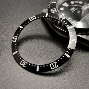 SEIKO 7S26-0020 SKX SBSA SRPD 等用 セラミック スロープ インナー ベゼル 社外 部品 セイコー MOD カスタム パーツ ディープシー 青夜光