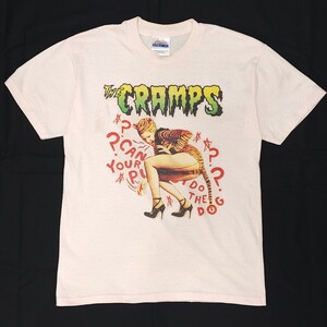 希少ヘインズHanes☆ザ・クランプスThe Crampsヴィンテージ半袖プリントTシャツピンク バンドTシャツメンズレディース男女兼用ユニセックス