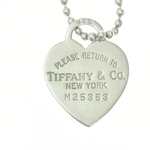 【1円スタート】TIFFANY & Co. ティファニー シルバー リターントゥ ハートタグ ボールチェーン 23.3g 925刻印 ネックレス 372368