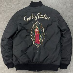 Schott U.S.77ON MIL JACKET WACKO MARIA GUILTY PARTIES コラボ 別注 フライトダウンジャケット ブルゾン 内側キルティング 黒 M73144 