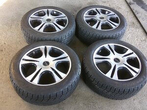 溝あり スタッドレスタイヤ 2020年製 205/55R16 ナンカン WS-1 INVERNOホイール 16×7J 48 100 114.3