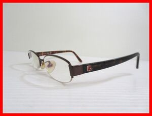 FENDI フェンディ度あり眼鏡 F1007A 52□16 515 140 中古 2501★D-2454★