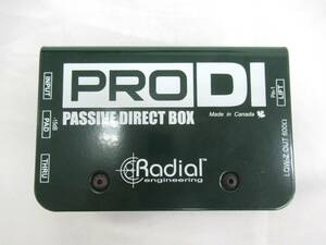 【まずまずの美品 エレクトリ正規品】RADIAL パッシブダイレクトボックス ProDI ラジアル