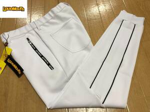 ・スピード発送 LOUDMOUTH(ラウドマウス) 秋冬 UVカット ストレッチ ジョガー ロングパンツ 762-301(WHITE)９８