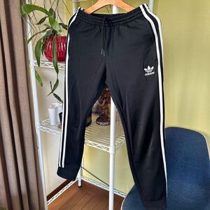 adidas トレフォイル　 ジャージパンツ　黒白　M トラックパンツ