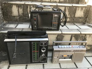 ★　【ジャンク品　動作未確認】　まとめて　東芝　panasonic　NATIONAL　アンティーク　ラジオ　RP-750FT　RE-195　RX-1810　SOUND750