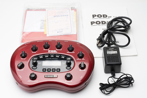 良品 日本語説明書付き LINE6 PODxt アンプシミュレーター マルチエフェクター