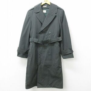 M/古着 長袖 ビンテージ ミリタリー オーバーコート メンズ 70s ロング丈 ウール 緑 グリーン 22dec08 中古 アウター