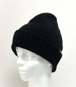 VOLCOM ボルコム D5842301BLK② ビーニー シンプルなニット帽 ブラック色 カフの部分にロゴラベル Beanie ヴォルコム 新品 即決 送料無料