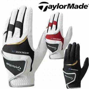  taylormade インタークロスライト ゴルフグローブ 左手用 TD306 　ブラック　25㎝　テーラーメイド