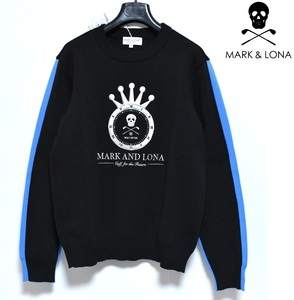 【送料無料】新品 MARK & LONA T.T.G. I Crew Sweater 46 マークアンドロナ MLM-2A-AB01 ブラック