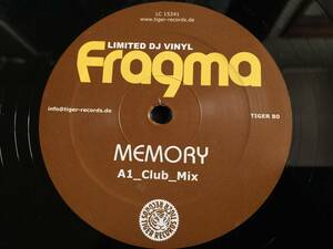 ★Fragma / Memory (Limited DJ Vinyl) ★Qsjn3★ TIGER 80