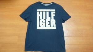 美品 TOMMY HILFIGER トミーヒルフィガー Tシャツ ネイビーカラー M