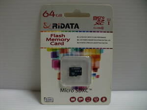 未開封品・未使用品　microSDXCカード 64GB　RIDATA　メモリーカード microSDカード