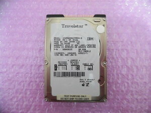 IBM (IC25N080ATMR04-0) 80GB 4200rpm 8M ★使用5647時間★