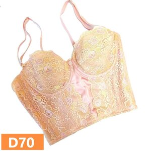 ダイアナ ロングブラジャー D70 サマーコレクション チェリーブラッサム ピンク 補整 補正 ブラジャー USED　d1211