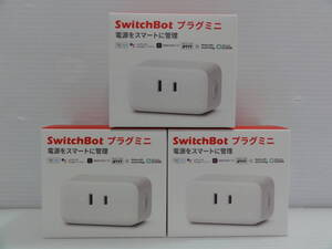 CN8675t 未使用 SwitchBot/スイッチボット スマート 消費電力統計 省エネ対策 プラグミニ 3個セット