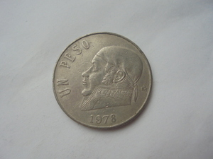 【外国銭】メキシコ 1ペソ 1978年 古銭 硬貨 コイン