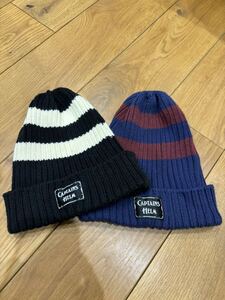 CAPTAINS HELM キャプテンズヘルム ニットキャップ ニット帽 ビーニー　黒 ボーダー　紺　ネイビー