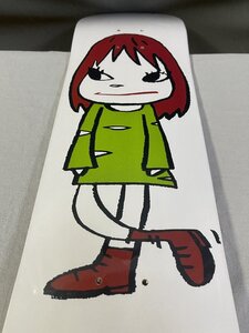 【模写】奈良美智 MoMA スケートボード Yoshitomo Nara Solid Fist Skateboard Deck ホワイト 本体のみ 中古 TN 1