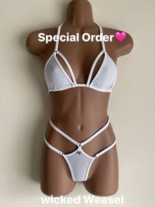 【w3】Sheer Vision 305+468 Special Order White: X-Small ★wicked Weasel★ made in Australia