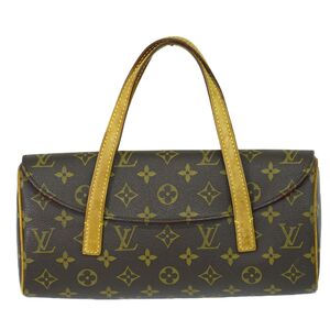 本物 ルイヴィトン LOUIS VUITTON LV ソナチネ モノグラム ハンドバッグ ブラウン M51902