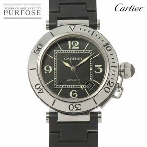 カルティエ Cartier パシャ シータイマー W31077U2 メンズ 腕時計 デイト ブラック オートマ 自動巻き Pasha Seatimer 90238235