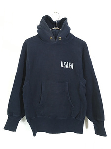 古着 70s USA製 Champion Reverse Weave 「USAFA」 ミリタリー リバース スウェット パーカー S