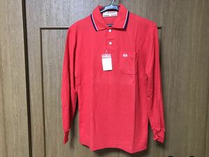 新品タグ付き　McGREGOR マクレガー 長袖 ポロシャツ Sz.Ｓ　メンズ 　赤