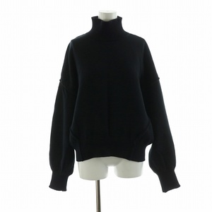 スライ SLY RANDOM KNIT トップス ニット セーター プルオーバー 長袖 ハイネック F 紺 ネイビー 030EAZ70-8280 /NQ ■OF レディース