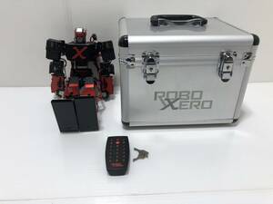 410◆ディアゴスティーニ 週刊 ロボゼロ ROBO XERO 二足歩行ロボット Futaba RS306MD-DC 専用ハードケース付 リモコン有◆D1