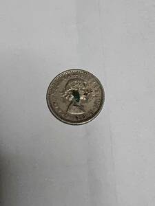 ★イギリス　6ペンス　白銅貨　1958年　汚れあり並品