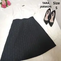 【人気☆TARA JARMON】ツートンドッキングワンピース　サイズS