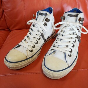 値下げ A&G エー&ジー CONVERSE コンバース ALL STAR オールスター スニーカー レザー シルバー silver sv 925 セメタリー クロス ダガー