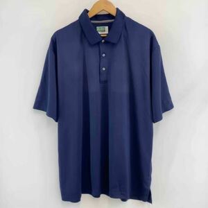 ベンホーガン Ben Hogan ポロシャツ 2XL ネイビー 紺 カットソー トップス 半袖 ドライ オーバーサイズ ストレッチ メンズ ゴルフ スポーツ