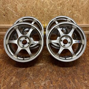 希少サイズ☆SSR☆超軽量☆タイプC☆17×7.5J+42☆100/4穴☆シビック　フィット　カローラ　ユーノス　ノート　マーチ　走り屋　JDM